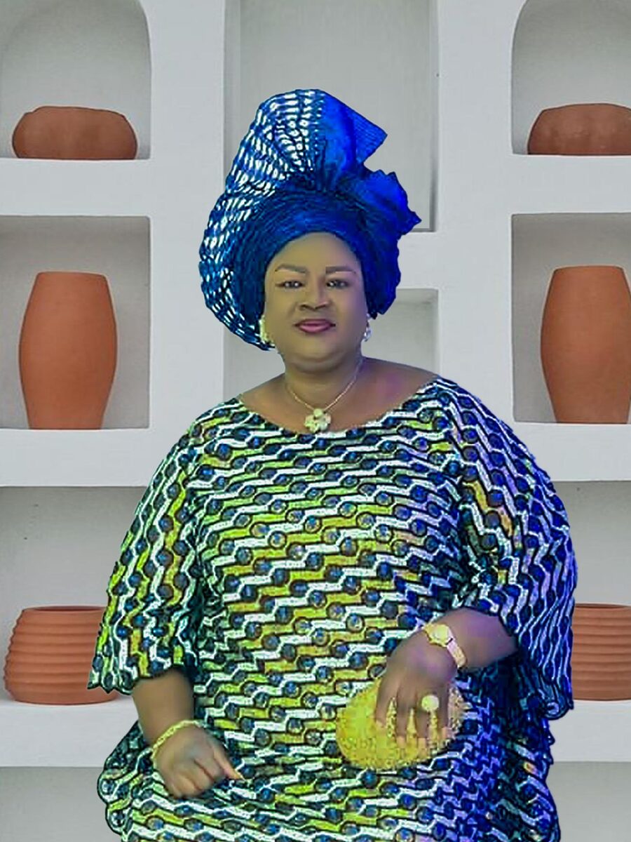 Chief Mrs. Khadijat Funmilayo Alli in traditional attire